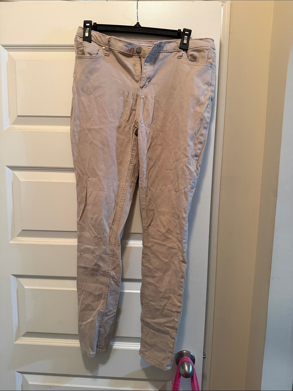 Beige Skinny Women's Pants - Neutral Slim Fit